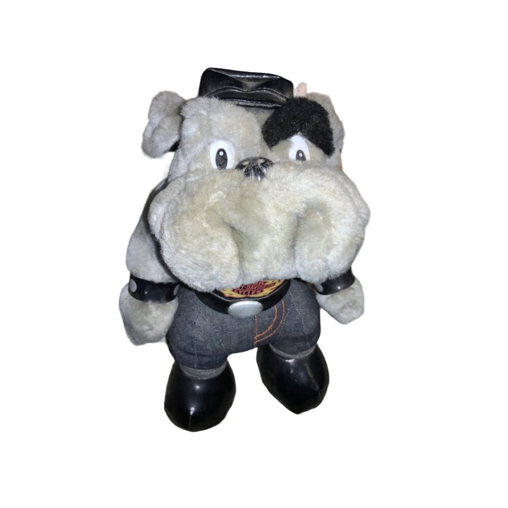 Harley Davidson  Plush Biker Bulldog 1998 Play by Play  10.5 inch